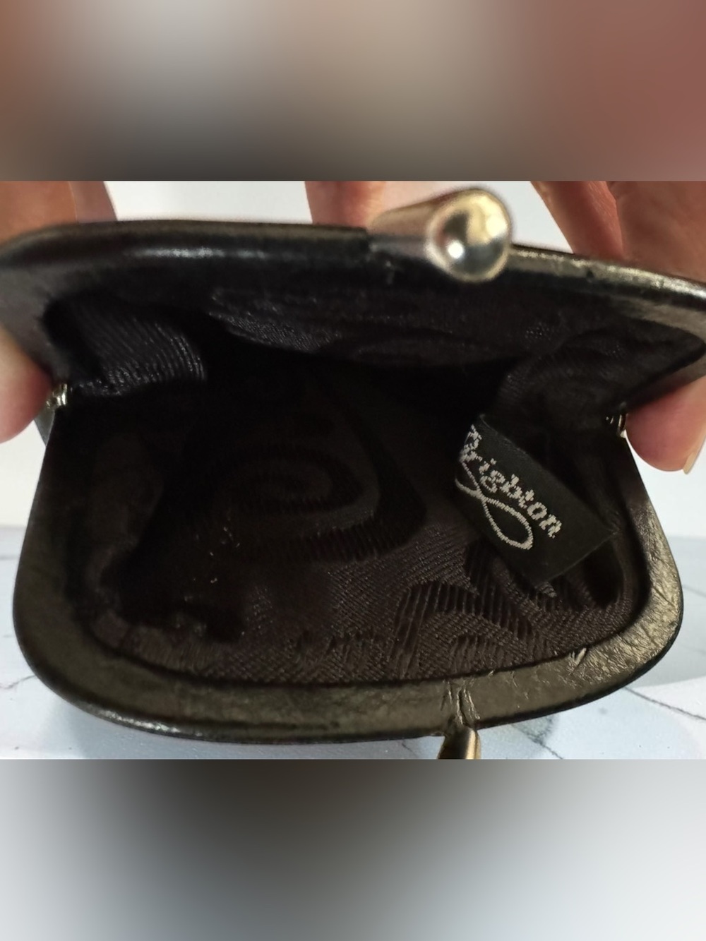 Brighton Rare Vintage Twyla Floral Leather Coin Purse - Picture 3 of 4